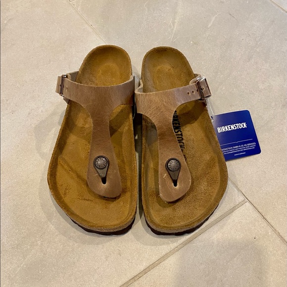 Birkenstock Gizeh Sandal in Tabacco Brown (size 39) NWT - Picture 2 of 7